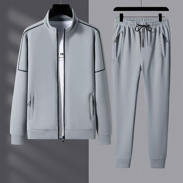 men's tracksuits large size 7xl track and field suit men's running set casual sports jacket pants sports shirt sportswear men', Gray
men's tracksuits large size 7xl track and field suit men's running set casual sports jacket pants sports shirt sportswear men', Gray