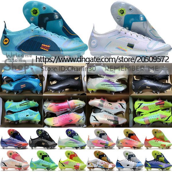 send with bag quality football boots mercurial vapores 14 elite sg pro anti clog acc soccer cleats cr7 ronaldo mbappe training mens metal sp, Black
send with bag quality football boots mercurial vapores 14 elite sg pro anti clog acc soccer cleats cr7 ronaldo mbappe training mens metal sp, Black