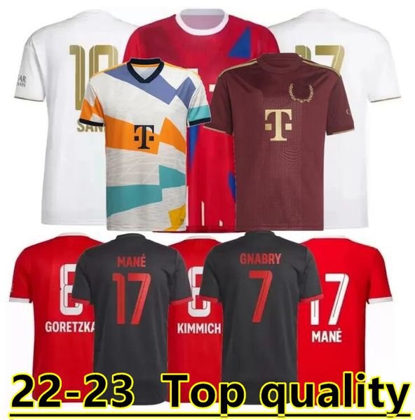22 23 bayern munich soccer jerseys de ligt sane 2022 2023 football shirt kimmich hernandez goretzka gnabry camisa de futebol thailand men ki, Black;yellow
22 23 bayern munich soccer jerseys de ligt sane 2022 2023 football shirt kimmich hernandez goretzka gnabry camisa de futebol thailand men ki, Black;yellow