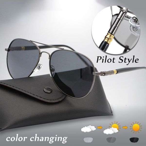 sunglasses frames p ochromic polarized uv400 pilot style color changing lens men anti driving eyeglasses 230407, Silver
sunglasses frames p ochromic polarized uv400 pilot style color changing lens men anti driving eyeglasses 230407, Silver