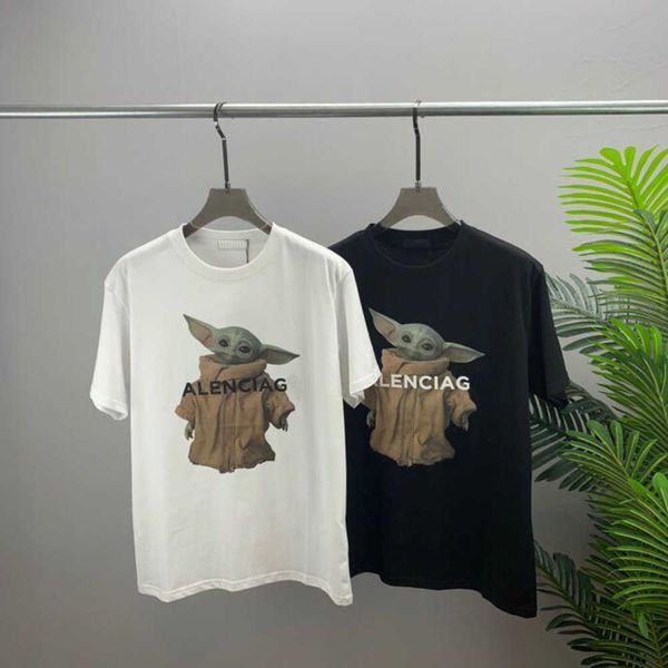spring/summer trend fashion short sleeve t-shirt jacquard women's men's clothing size m~xxxl balencigas color black and white n865, Black;brown
spring/summer trend fashion short sleeve t-shirt jacquard women's men's clothing size m~xxxl balencigas color black and white n865, Black;brown
