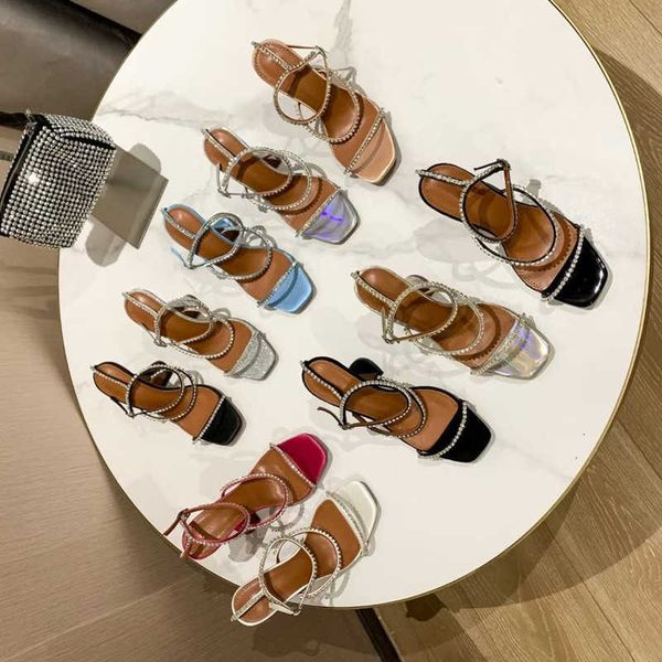 summer fashion sandals heels crystal embellished strap spool heels heel for slipper women dress women's shoe luxury designers shoes san, Black
summer fashion sandals heels crystal embellished strap spool heels heel for slipper women dress women's shoe luxury designers shoes san, Black