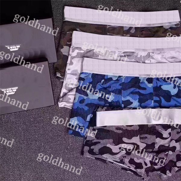 4pcs/lot men mesh underpants designer sports breathable boxers men camouflage printed shorts underwear, Black;white
4pcs/lot men mesh underpants designer sports breathable boxers men camouflage printed shorts underwear, Black;white