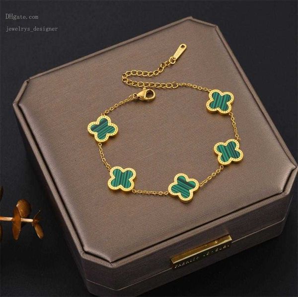 designer bracelets luxury design colorful clover charm bracelet rose gold stainless steel jewelry for women gift5400592, Golden;silver
designer bracelets luxury design colorful clover charm bracelet rose gold stainless steel jewelry for women gift5400592, Golden;silver