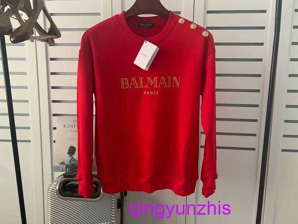 designer ballmians hoodies online shop autumn and winter new balman shoulder gold buckle cotton loose pullover long sleeve sweater couple st, Black
designer ballmians hoodies online shop autumn and winter new balman shoulder gold buckle cotton loose pullover long sleeve sweater couple st, Black