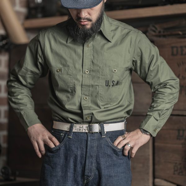 men's casual shirts bronson us navy n-3 multifunctional shirt military men's long sleeve work shirt olive green 230408, White;black
men's casual shirts bronson us navy n-3 multifunctional shirt military men's long sleeve work shirt olive green 230408, White;black