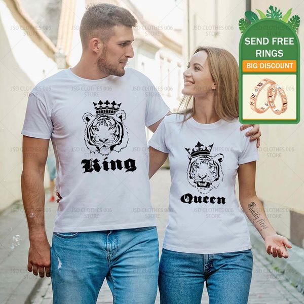 women s t shirt summer men women short sleeve king queen tiger printed couples t shirts harajuku streetwear o neck casual loose cotton tee 2, White
women s t shirt summer men women short sleeve king queen tiger printed couples t shirts harajuku streetwear o neck casual loose cotton tee 2, White