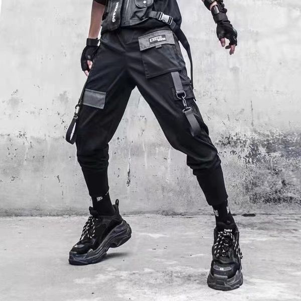 mens pants hip hop joggers men letter ribbons cargo pockets track tactical casual techwear male trousers sweatpants sport streetwear 230407, Black
mens pants hip hop joggers men letter ribbons cargo pockets track tactical casual techwear male trousers sweatpants sport streetwear 230407, Black