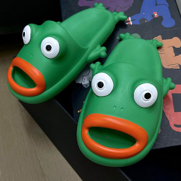 slippers funny frog man ins beach sandals womens summer outside home flip flops thick sole slides 230407, Black
slippers funny frog man ins beach sandals womens summer outside home flip flops thick sole slides 230407, Black