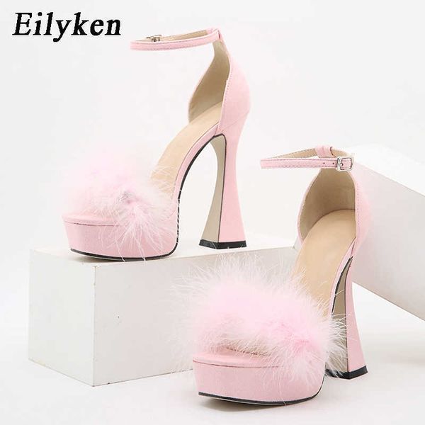 r faux fur chunky heels sandals fashion peep toe buckle strap platform women stripper shoes size 35-41 230306, Black
r faux fur chunky heels sandals fashion peep toe buckle strap platform women stripper shoes size 35-41 230306, Black