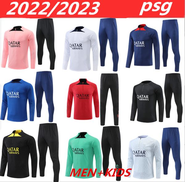22 23 psgs tracksuit 2022 2023 mbappe kids and men training suit long sleeve football soccer jersey kit uniform chandal boys fan player vers, Black
22 23 psgs tracksuit 2022 2023 mbappe kids and men training suit long sleeve football soccer jersey kit uniform chandal boys fan player vers, Black