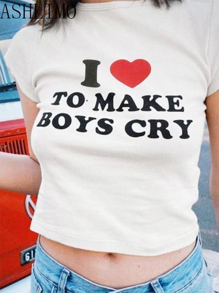 womens tshirt women y2k crop i love to make boy cry letter print harajuku summer short sleeve funny kawaii streetwear cropped 230408, White
womens tshirt women y2k crop i love to make boy cry letter print harajuku summer short sleeve funny kawaii streetwear cropped 230408, White