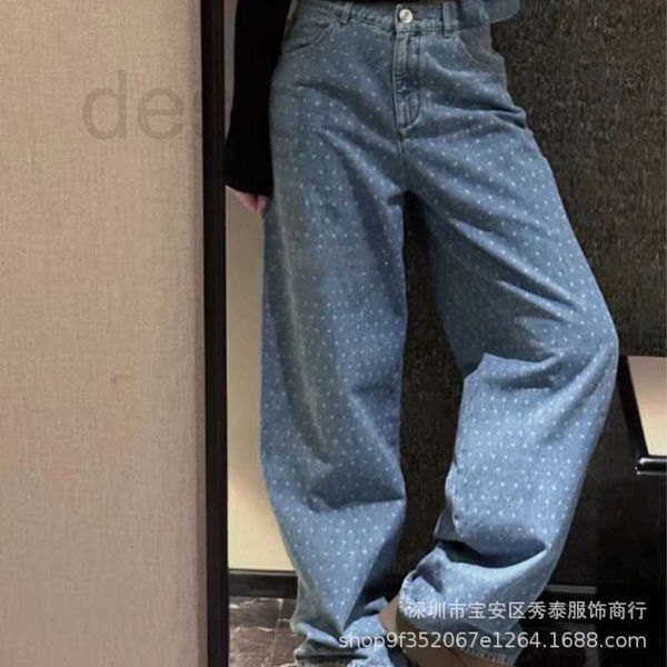 women's jeans designer chic spring/summer new laser full print polka dots waist straight leg for women ovra, Blue
women's jeans designer chic spring/summer new laser full print polka dots waist straight leg for women ovra, Blue
