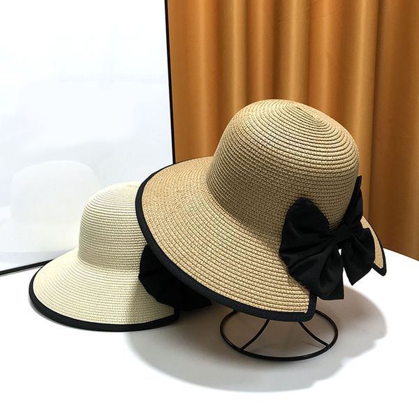 new bow straw hats for women summer beach hat caps wide brim hats riding bike sun hat, Blue;gray
new bow straw hats for women summer beach hat caps wide brim hats riding bike sun hat, Blue;gray