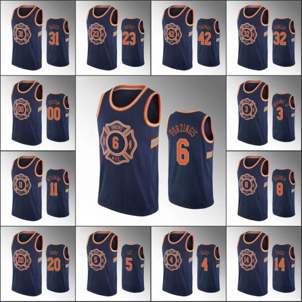 new york knicks''men trey burke kristaps porzingis emmanuel mudiay damyean dotson navy custom jersey, Black
new york knicks''men trey burke kristaps porzingis emmanuel mudiay damyean dotson navy custom jersey, Black