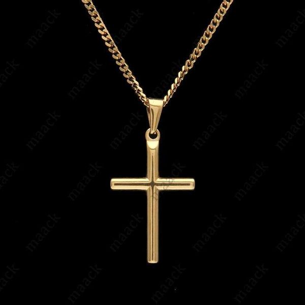 pendant necklaces mens stainless steel cross pendant necklace gold sweater chain fashion hip hop necklaces jewelry m230408, Silver
pendant necklaces mens stainless steel cross pendant necklace gold sweater chain fashion hip hop necklaces jewelry m230408, Silver