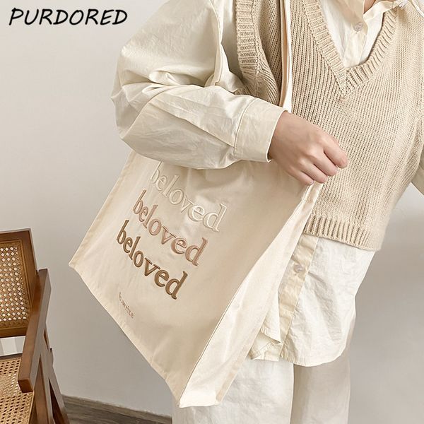 evening bags purdored 1 pc women gradient text tote canvas casual shoulder reusable shopping female student school 230407
evening bags purdored 1 pc women gradient text tote canvas casual shoulder reusable shopping female student school 230407