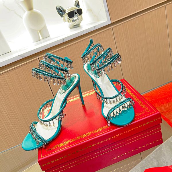 sandal designer woman high heels shoes snake strass luxury rhinestone rene caovilla heel party pumps ankle strap women sandals, Black
sandal designer woman high heels shoes snake strass luxury rhinestone rene caovilla heel party pumps ankle strap women sandals, Black