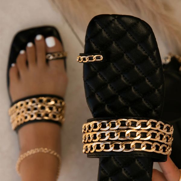 sandals women summer braided slide chain decorative flipflops outdoor casual fashion slippers womens heel 230408, Black
sandals women summer braided slide chain decorative flipflops outdoor casual fashion slippers womens heel 230408, Black