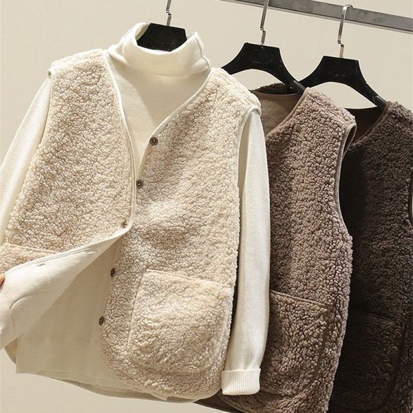 women's vests korean tank spring autumn women's winter warm thick wool tank women's sleeveless jacket women's tank 23040, Black;white
women's vests korean tank spring autumn women's winter warm thick wool tank women's sleeveless jacket women's tank 23040, Black;white