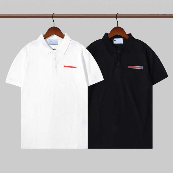 prad designer mens summer t shirt fashion print men's polos classic leather pockets casual short sleeve t shirts mans cotton t-shirt wh, White;black
prad designer mens summer t shirt fashion print men's polos classic leather pockets casual short sleeve t shirts mans cotton t-shirt wh, White;black