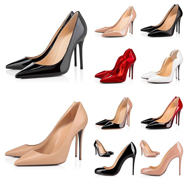 women high heels dress shoes patent leather fashion nude pointed toes pumps ruffles stiletto heel rubber, Black
women high heels dress shoes patent leather fashion nude pointed toes pumps ruffles stiletto heel rubber, Black
