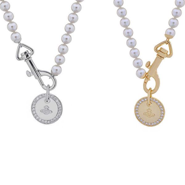 high version empress dowager vivienne vivian saturn pearl circle necklace personalized versatile couple, Silver
high version empress dowager vivienne vivian saturn pearl circle necklace personalized versatile couple, Silver