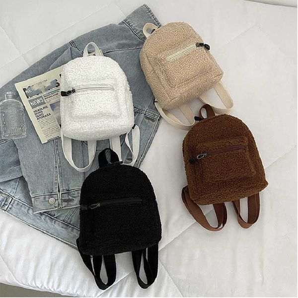 backpacks mini plush backpack solid color women little girls wild fashion soft autumn winter stylish small daypack for shopping street p2304
backpacks mini plush backpack solid color women little girls wild fashion soft autumn winter stylish small daypack for shopping street p2304