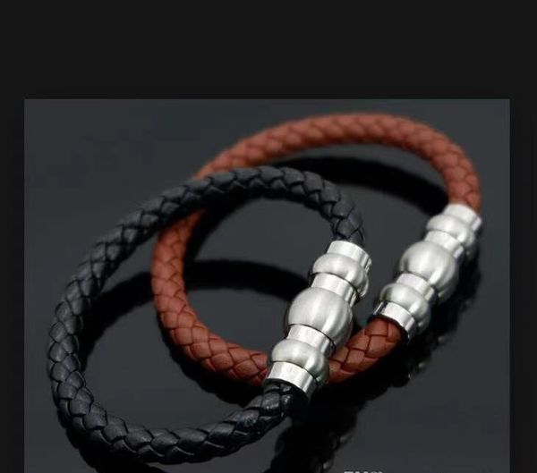 new arrival leather bracelets woven antique mens black charm bracelets pulseira masculina magnet man bangles fashion jewelry wl1050, Golden;silver
new arrival leather bracelets woven antique mens black charm bracelets pulseira masculina magnet man bangles fashion jewelry wl1050, Golden;silver