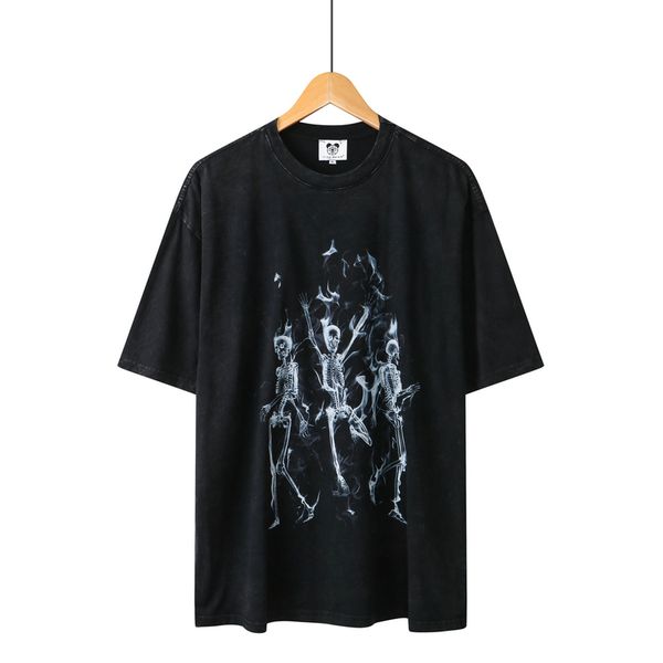 23ss summer plus size washed cotton tee dancing skulls premium t shirt high street hip hop short sleeve men casual tshirts t86, Black;brown
23ss summer plus size washed cotton tee dancing skulls premium t shirt high street hip hop short sleeve men casual tshirts t86, Black;brown