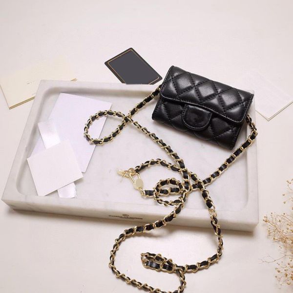 womens designer card holder bags lamskin/caviar leather classic mini flap waist gold metal chest tiny purse crossbody shoulder crossbody han, Brown;gray
womens designer card holder bags lamskin/caviar leather classic mini flap waist gold metal chest tiny purse crossbody shoulder crossbody han, Brown;gray