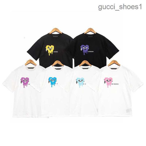 mens designer tshirt men's t-shirts palms spray love heart print short-sleeved t shirt fashion angels women graphic tees, White;black
mens designer tshirt men's t-shirts palms spray love heart print short-sleeved t shirt fashion angels women graphic tees, White;black