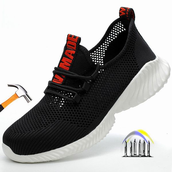dress shoes summer safety shoes black work with iron toe antipuncture light breathable sneakers for men women 230407
dress shoes summer safety shoes black work with iron toe antipuncture light breathable sneakers for men women 230407
