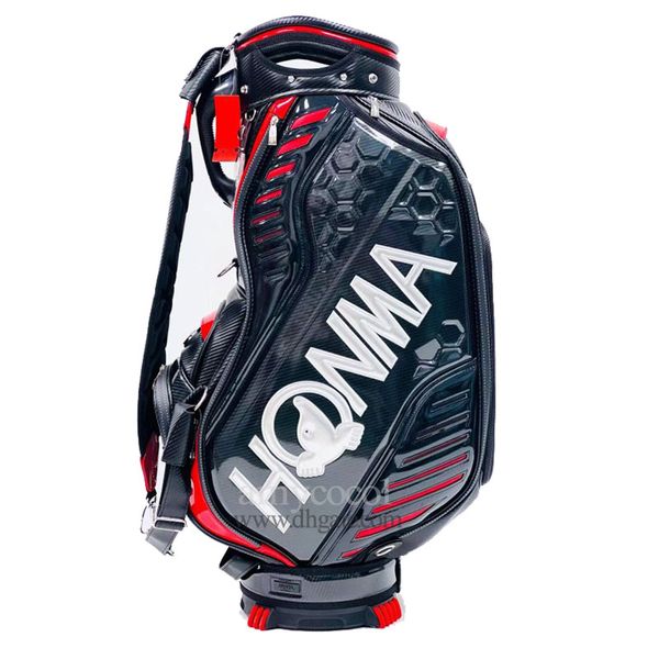 Image of New Men Golf Bag PU HONMA Golf Cart bag black or White in choice 9.5 Inch Golf Clubs Standard Ball Bag and Bag cover Free Shipping