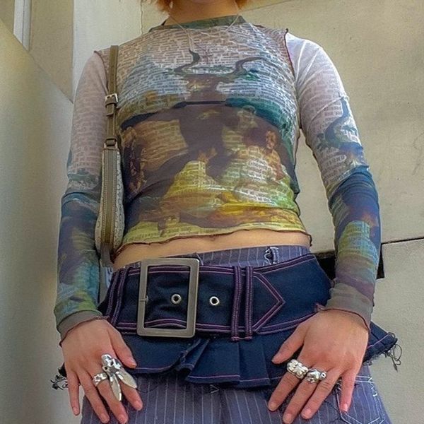 women s t shirt y2k harajuku retro mesh t shirt fairycore grunge letter print see through crop women vintage tees shirt streetwear 230407, White
women s t shirt y2k harajuku retro mesh t shirt fairycore grunge letter print see through crop women vintage tees shirt streetwear 230407, White