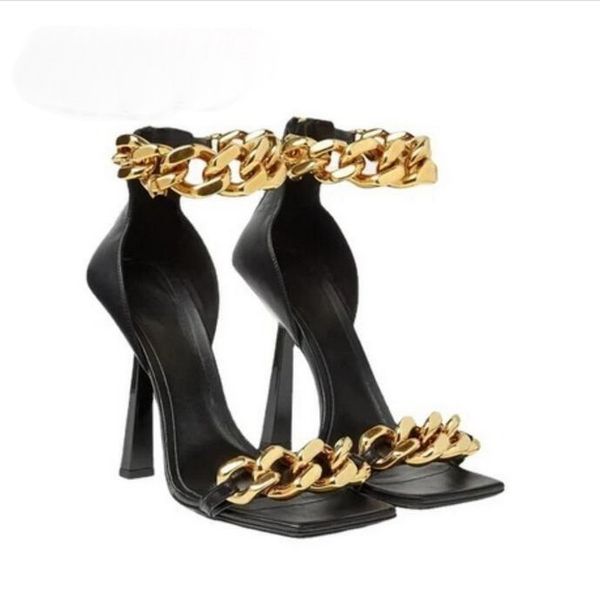 metal chunky chain square toe sandals stiletto high heel back zipper ankle strap cover wedge heel women shoes stiletto heels bling brand des, Black
metal chunky chain square toe sandals stiletto high heel back zipper ankle strap cover wedge heel women shoes stiletto heels bling brand des, Black