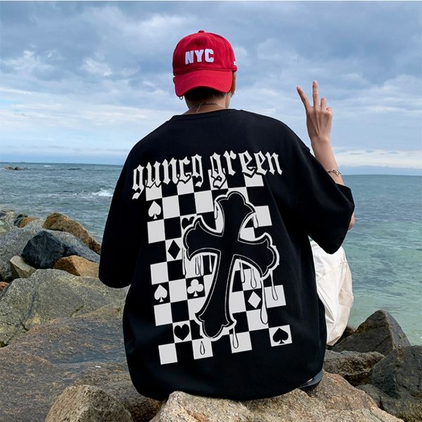 men's t-shirts hip hop men's t shirt gothic print short sleeve tee shirt harajuku punk streetwear oversized t-shirt y2k men cloth, White;black
men's t-shirts hip hop men's t shirt gothic print short sleeve tee shirt harajuku punk streetwear oversized t-shirt y2k men cloth, White;black