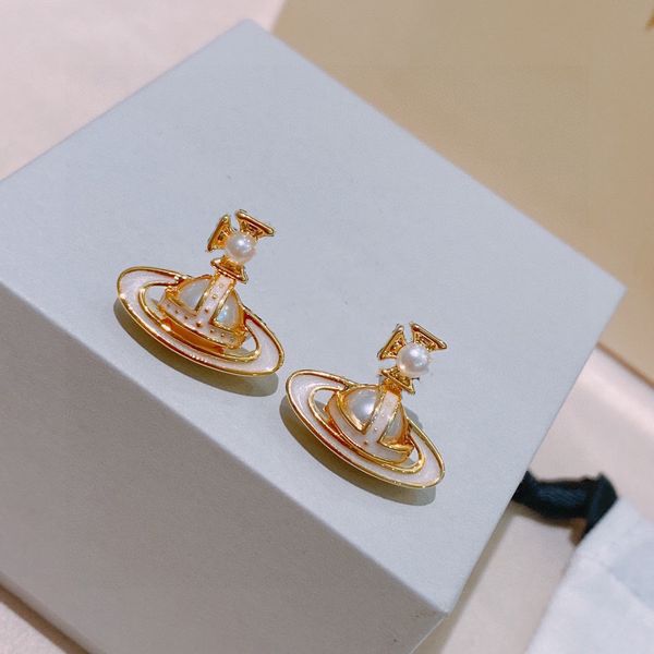 designer trend stud earrings vivian luxury women fashion jewelry earing metal pearl earring cjeweler westwood woman 56, Golden;silver
designer trend stud earrings vivian luxury women fashion jewelry earing metal pearl earring cjeweler westwood woman 56, Golden;silver