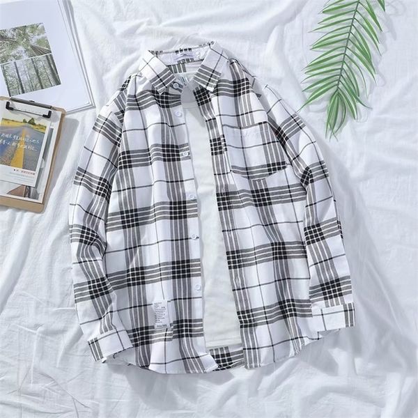 men's casual shirts retro plain weave men's autumn long sleeved oversized button japan harajuku casual loose coat women's shi, White;black
men's casual shirts retro plain weave men's autumn long sleeved oversized button japan harajuku casual loose coat women's shi, White;black