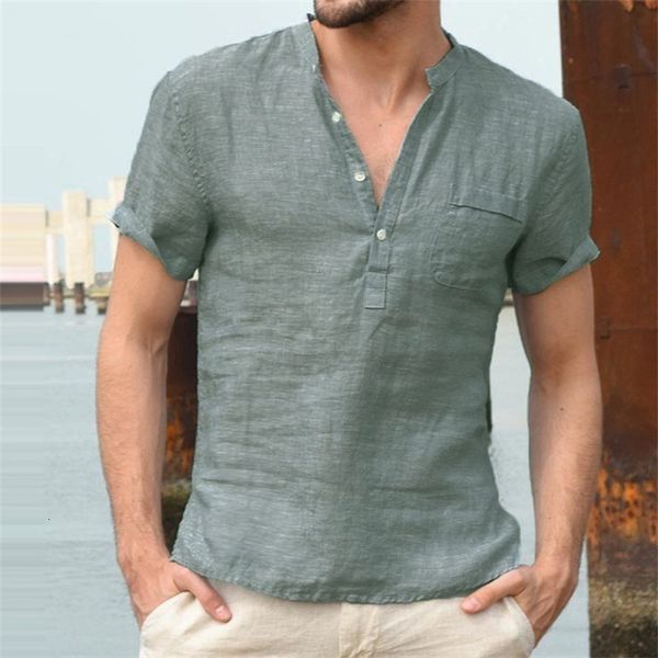mens tshirts summer shortsleeved tshirt cotton and linen casual male solid color breathable 230407, White;black
mens tshirts summer shortsleeved tshirt cotton and linen casual male solid color breathable 230407, White;black
