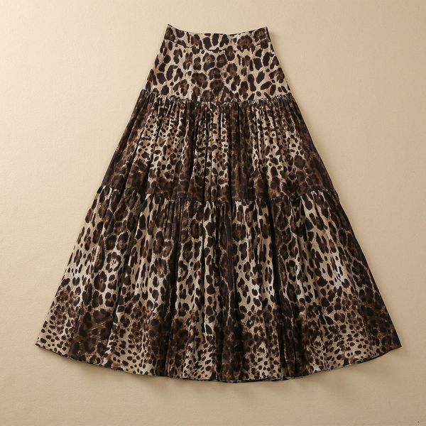 skirts european and american women's clothes 2023 spring new leopard print fashion cotton pleated skirt, Black
skirts european and american women's clothes 2023 spring new leopard print fashion cotton pleated skirt, Black