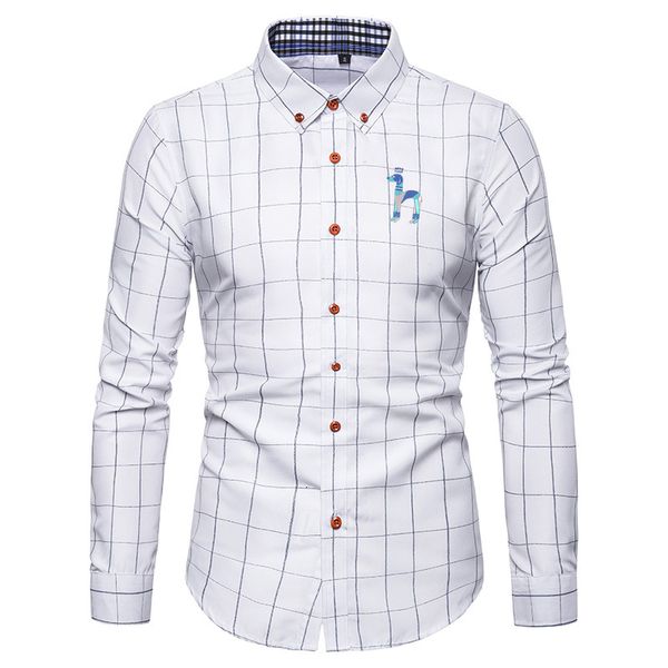 men's casual shirts men's hazzys dog classic embroidery shirt standard fit button business polo collar long sleeve shirt 230408, White;black
men's casual shirts men's hazzys dog classic embroidery shirt standard fit button business polo collar long sleeve shirt 230408, White;black