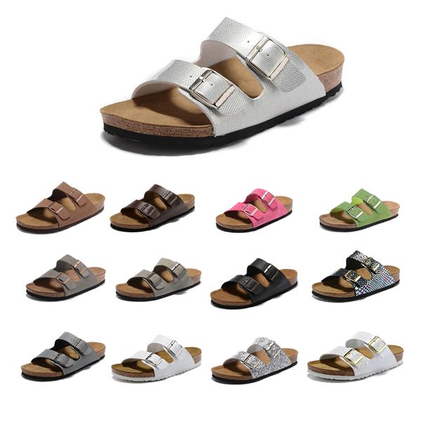 men slides flat sandals designer women cork slipper summer shoes double buckle leather woody mules beach flip flops, Black
men slides flat sandals designer women cork slipper summer shoes double buckle leather woody mules beach flip flops, Black