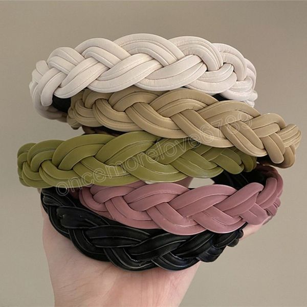 high-grade imitation leather headbands fashion hair accessories for women cross non-slip hairbands hair band girl headwear, Silver
high-grade imitation leather headbands fashion hair accessories for women cross non-slip hairbands hair band girl headwear, Silver