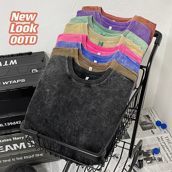 men's t-shirts summer quality oversized acid washed t shirt men vintage t-shirts streetwear y2k tee shirts girl loose luxury brand 230, White;black
men's t-shirts summer quality oversized acid washed t shirt men vintage t-shirts streetwear y2k tee shirts girl loose luxury brand 230, White;black