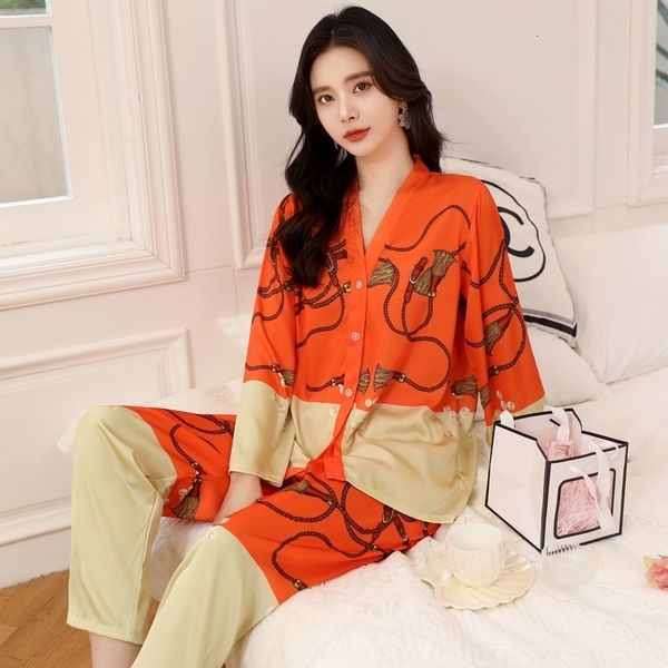 women's sleepwear lisacmvpnel women's spring pajama set ice silk thin long sleeve pajamas large size printed pajamas 230408, Black;red
women's sleepwear lisacmvpnel women's spring pajama set ice silk thin long sleeve pajamas large size printed pajamas 230408, Black;red