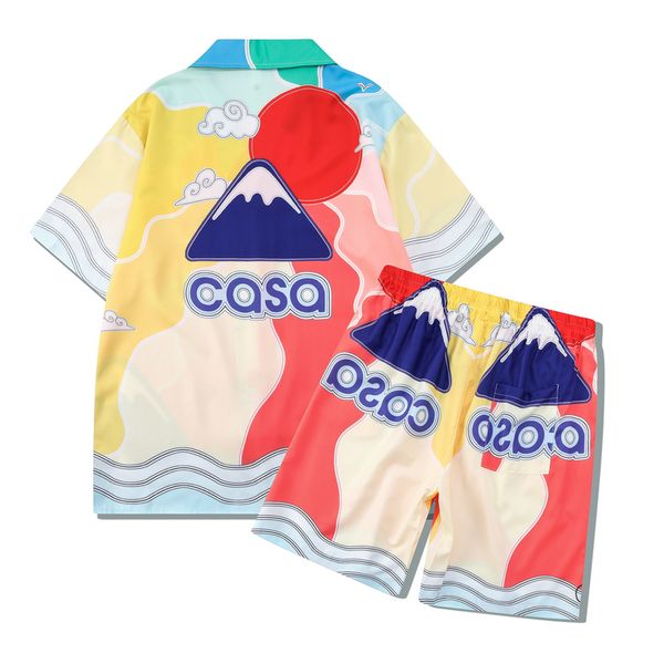 23ss japan men tee beach shirts summer streetwear t shirt mountain fashion short sleeve polyester tshirt shorts sets tracksuit trunks, Black;brown
23ss japan men tee beach shirts summer streetwear t shirt mountain fashion short sleeve polyester tshirt shorts sets tracksuit trunks, Black;brown