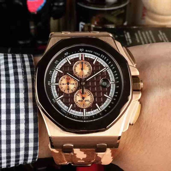 classic mens watches quartz wristwatch 45mm fashion business wristwatches rubber strap montre de luxe watch for men11, Slivery;brown
classic mens watches quartz wristwatch 45mm fashion business wristwatches rubber strap montre de luxe watch for men11, Slivery;brown