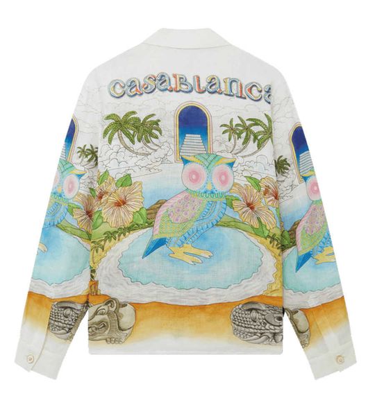 23ss casablanca designer shirt artist cuban collar sicilian couple fashion long sleeve casablanc, White;black
23ss casablanca designer shirt artist cuban collar sicilian couple fashion long sleeve casablanc, White;black