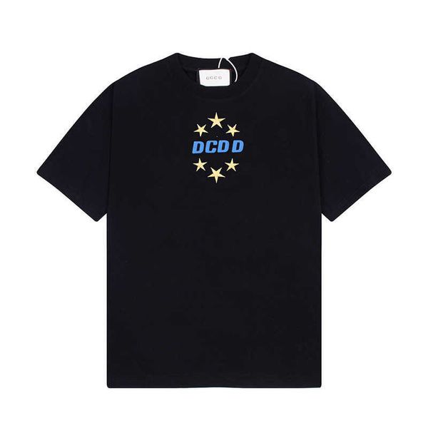 designer t shirt high edition family spring summer star embroidery large solid color versatile sleeve t-shirt unisex, White;black
designer t shirt high edition family spring summer star embroidery large solid color versatile sleeve t-shirt unisex, White;black